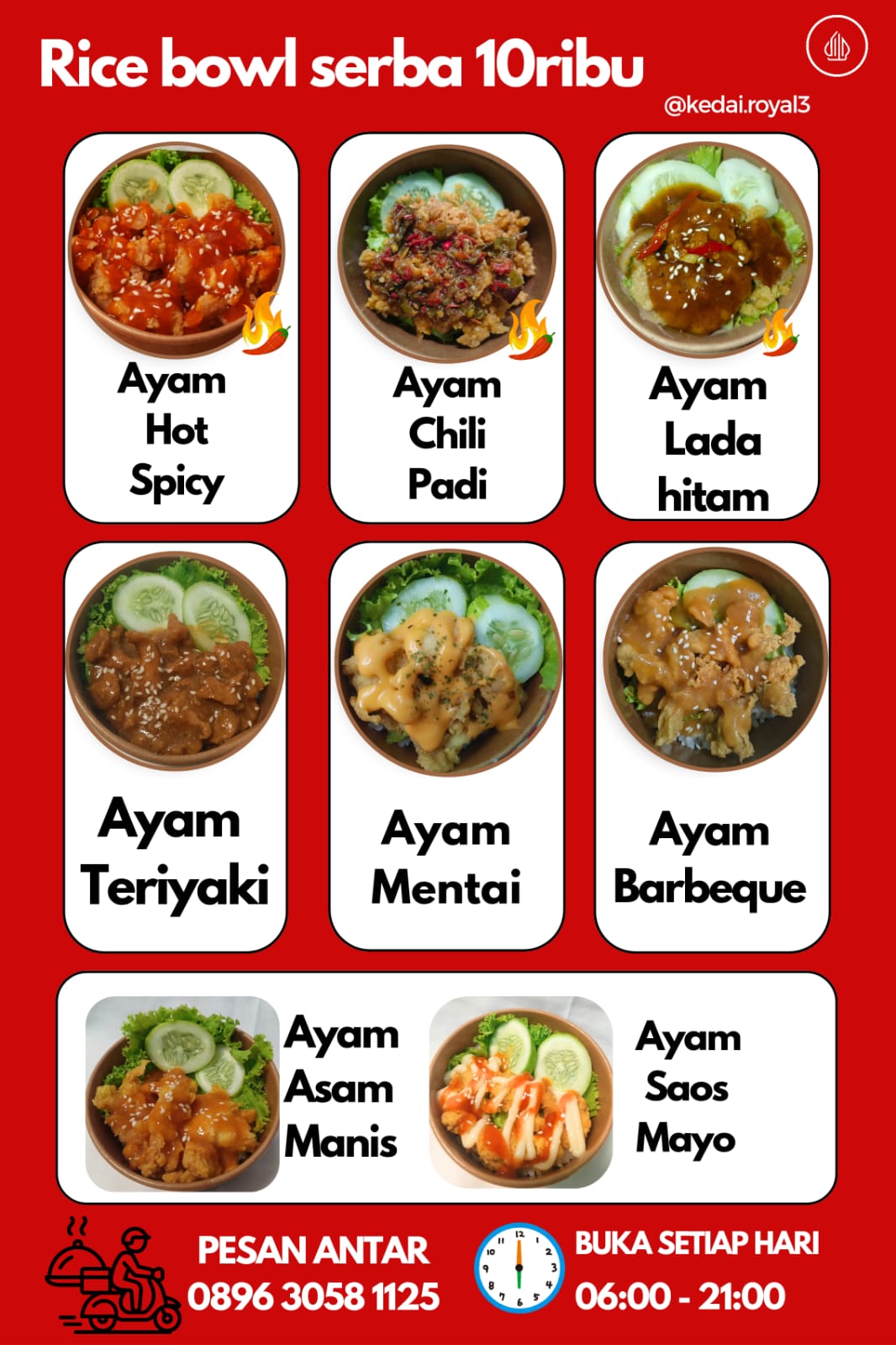 RICE BOWL PINGKAN KEDAI ROYAL