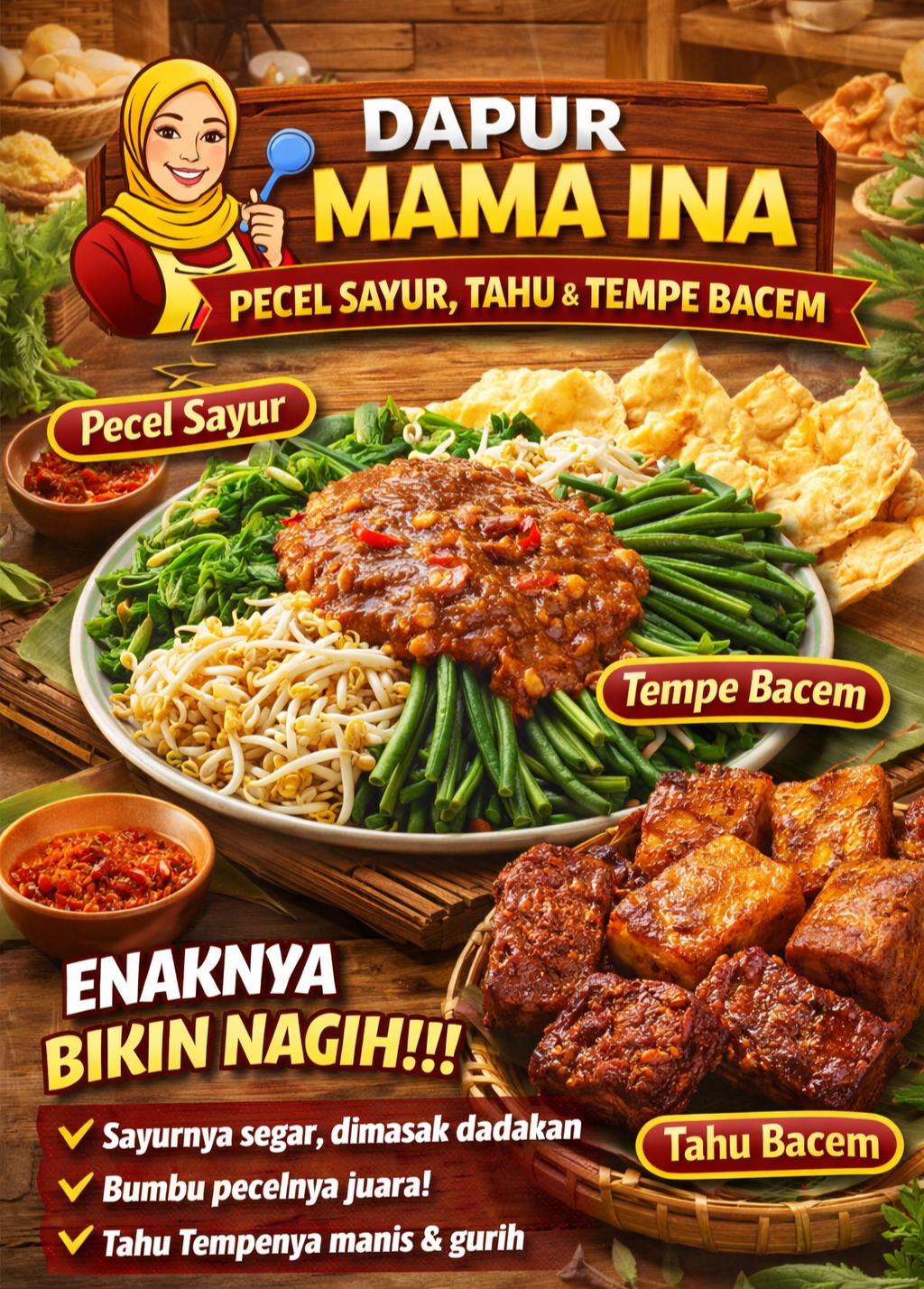 Nasi pecel DAPUR MAMA INA